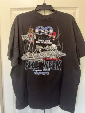 Delta Pro Weight 2011 Daytona Beach Bike Week 70th Anniversary T-Shirt Size 2XL